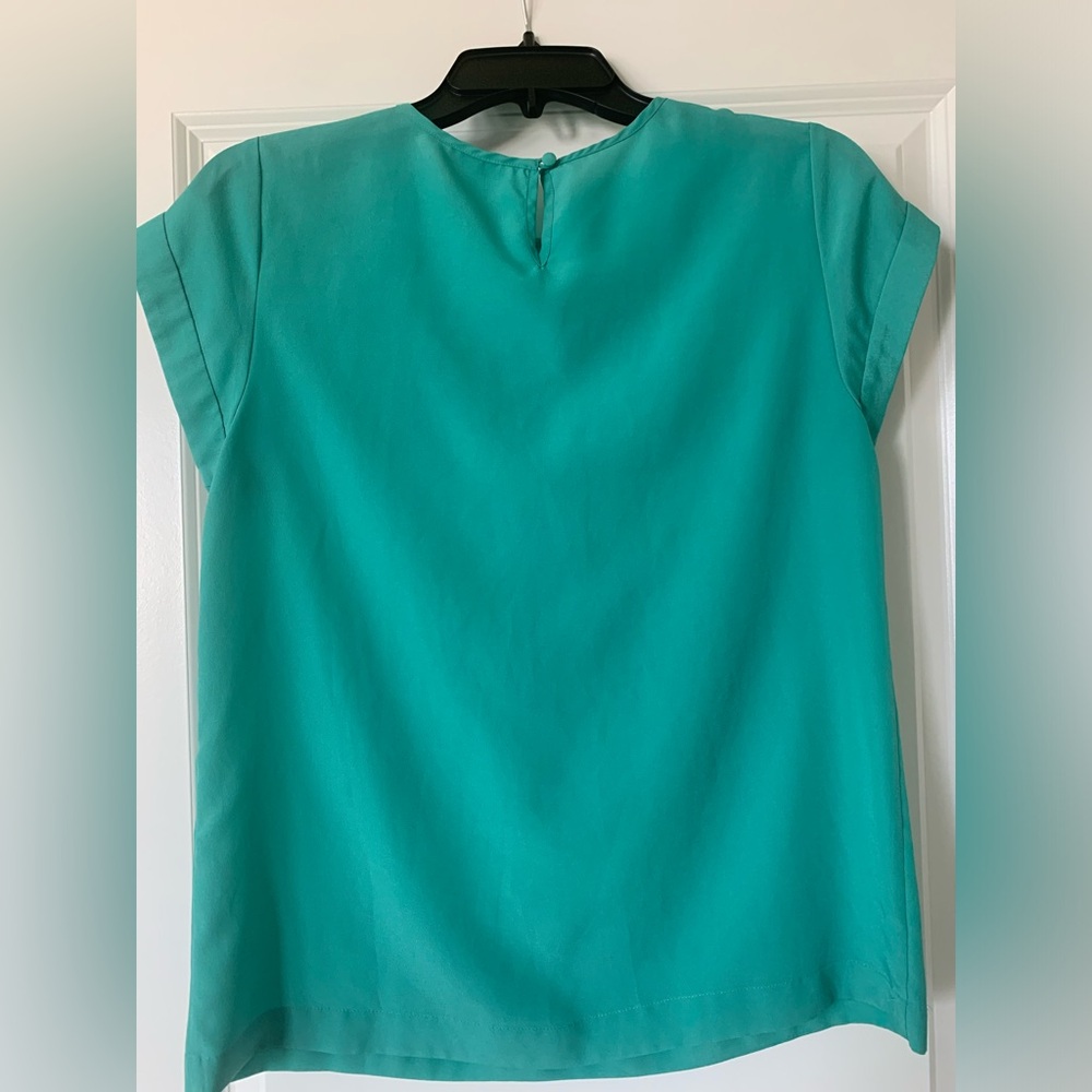 Teal J crew top - Picture 2 of 3